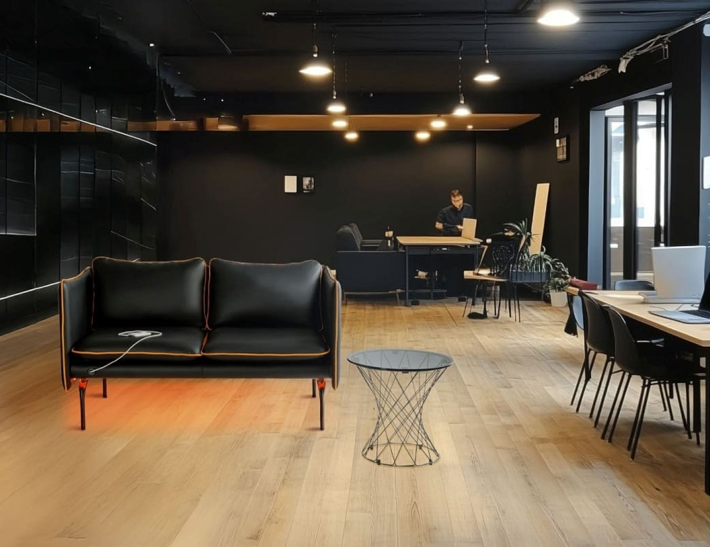 Офисный диван Ностальгия с подсветкой — фото № 2